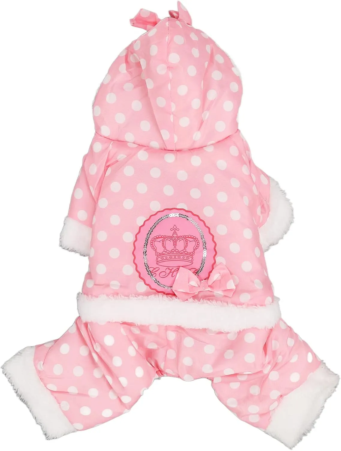 Pet Dog Winter Warm Jacket, Dog Hoodies Puppy Clothes Outfits for Small Dogs Convenient Snap Fastenings M