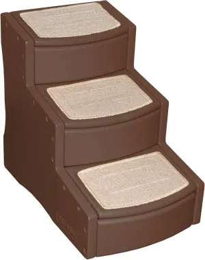Pet Gear Easy Step III Pet Stairs, 3 Step for Cats/Dogs, Removable Washable Carpet Treads, for Pets Up to 150lbs, No Tools Required, Available in 6 Colors