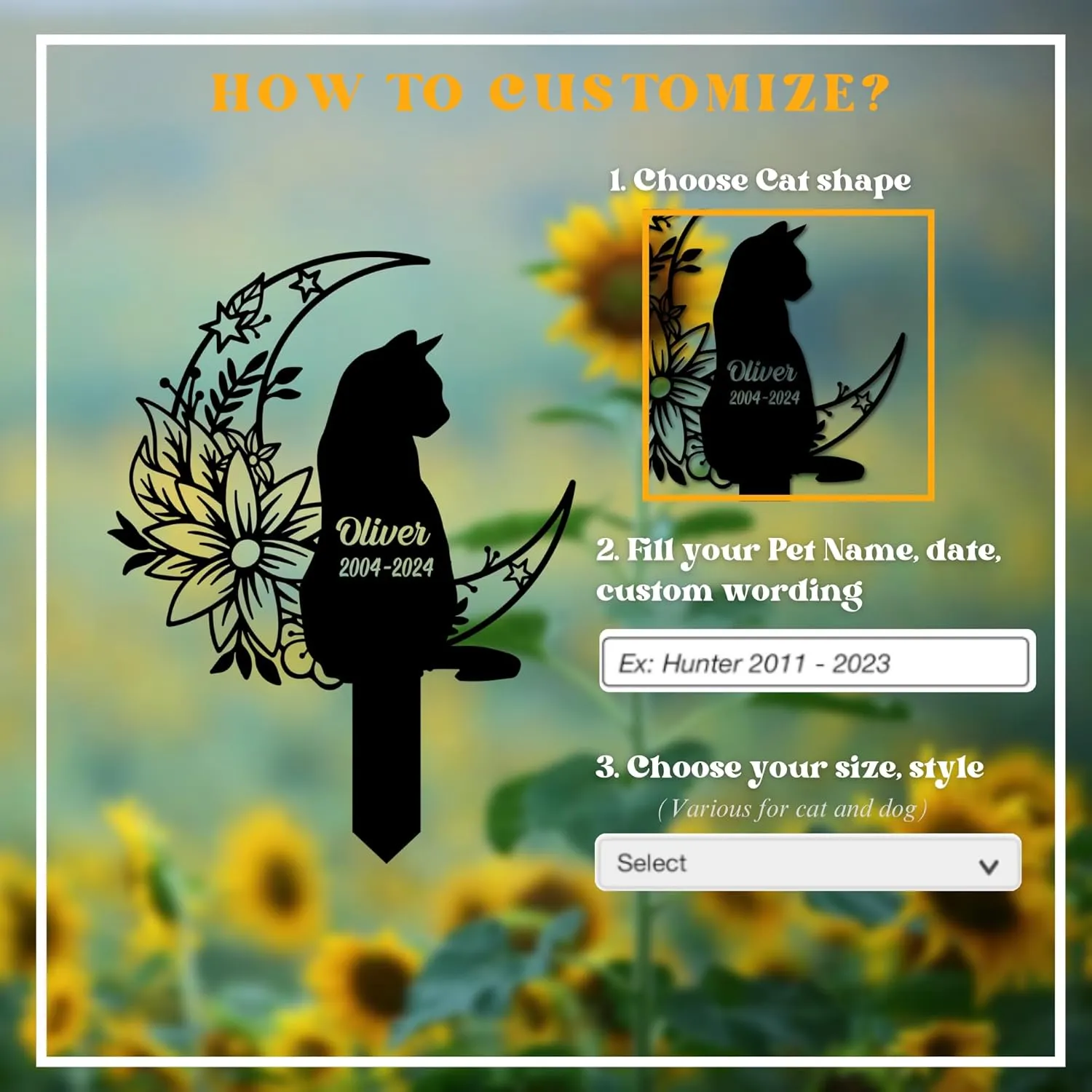 Pet Grave Marker Dog – Custom Dog Tombstones for Graves Outdoor with Name and Date (Nes-gm-03)