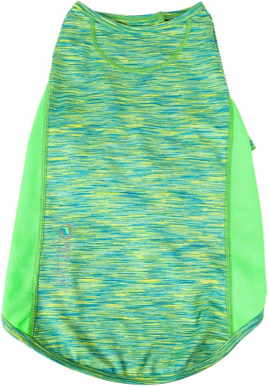 Pet Life ® Active 'Warf Speed' Heathred Dog Fitness and Yoga Pet T-Shirt Dog Clothes - Performance Dog T-Shirt with 4-Way-Stretch, Reflective and Quick-Dry Technology - Summer Dog Shirts