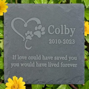 Pet Memorial Stones Personalized - Cat Grave Marker - Pet Memorial Tombstone - Sympathy Stone - Personalized Dog Memorial Gifts - Bereavement Loss Gift - Loss of Pet Gift