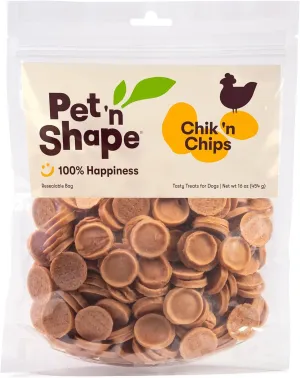 Pet 'n Shape Chik 'n Chips Jerky Dog Treats - 1 Pound