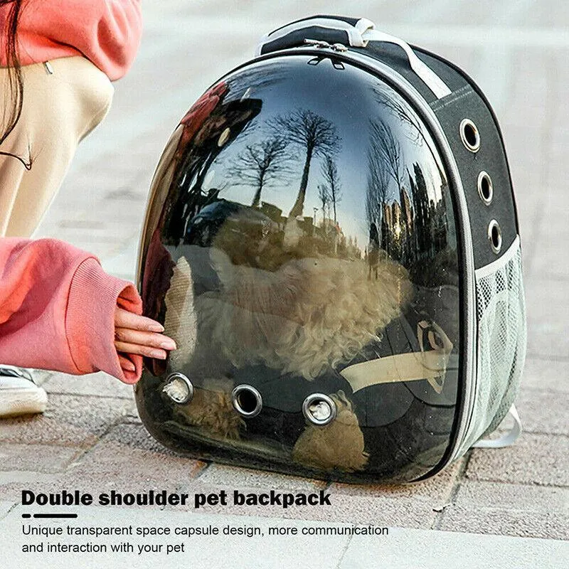 Pet Outdoor Carrier Backpack Cat Dog Puppy Travel Space Capsule Shoulder Bag