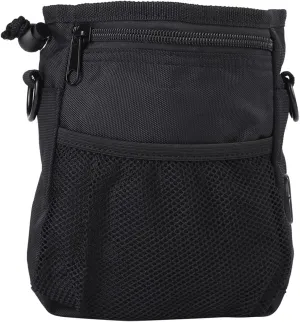 Pet Training Bag, Heavy Duty Dog Obedience Snack Storage Bag with Shoulder Strap for Pet Owners on the Go (Black (B) style)