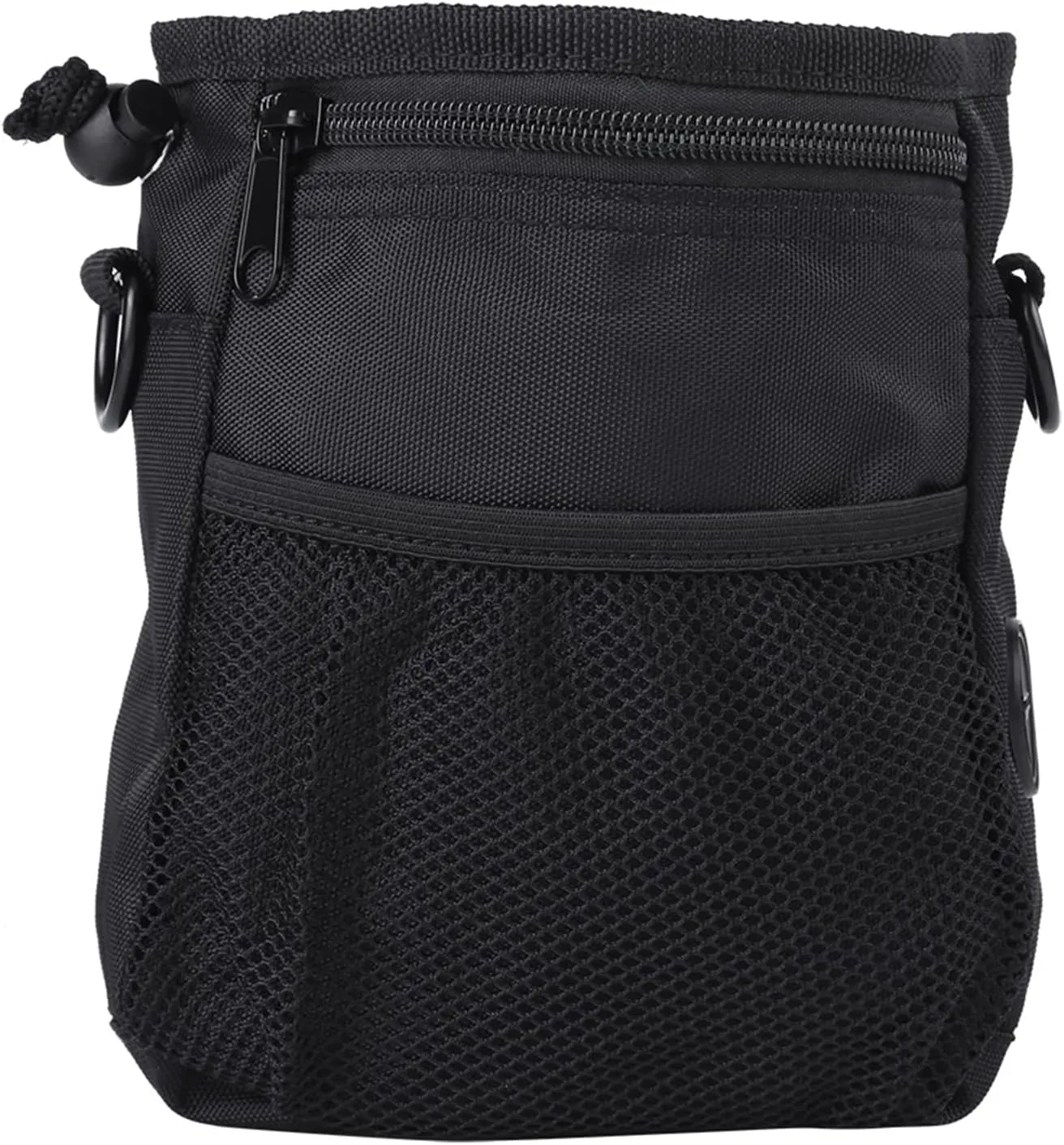 Pet Training Bag, Heavy Duty Dog Obedience Snack Storage Bag with Shoulder Strap for Pet Owners on the Go (Black (B) style)