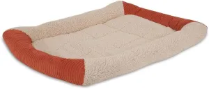 Petmate Precision Pet Products ASPEN PET 23.5 X 16.5 SELF WARM BOLSTER MAT, Barn Red/ Cream