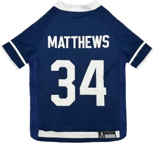 Pets First NHLPA Auston Matthews Mesh Jersey for Dogs & Cats, Toronto Maple Leafs Papi-34 Dog Jersey, Size Medium, Licensed Dog Jersey with Your Favorite Hockey Team Player
