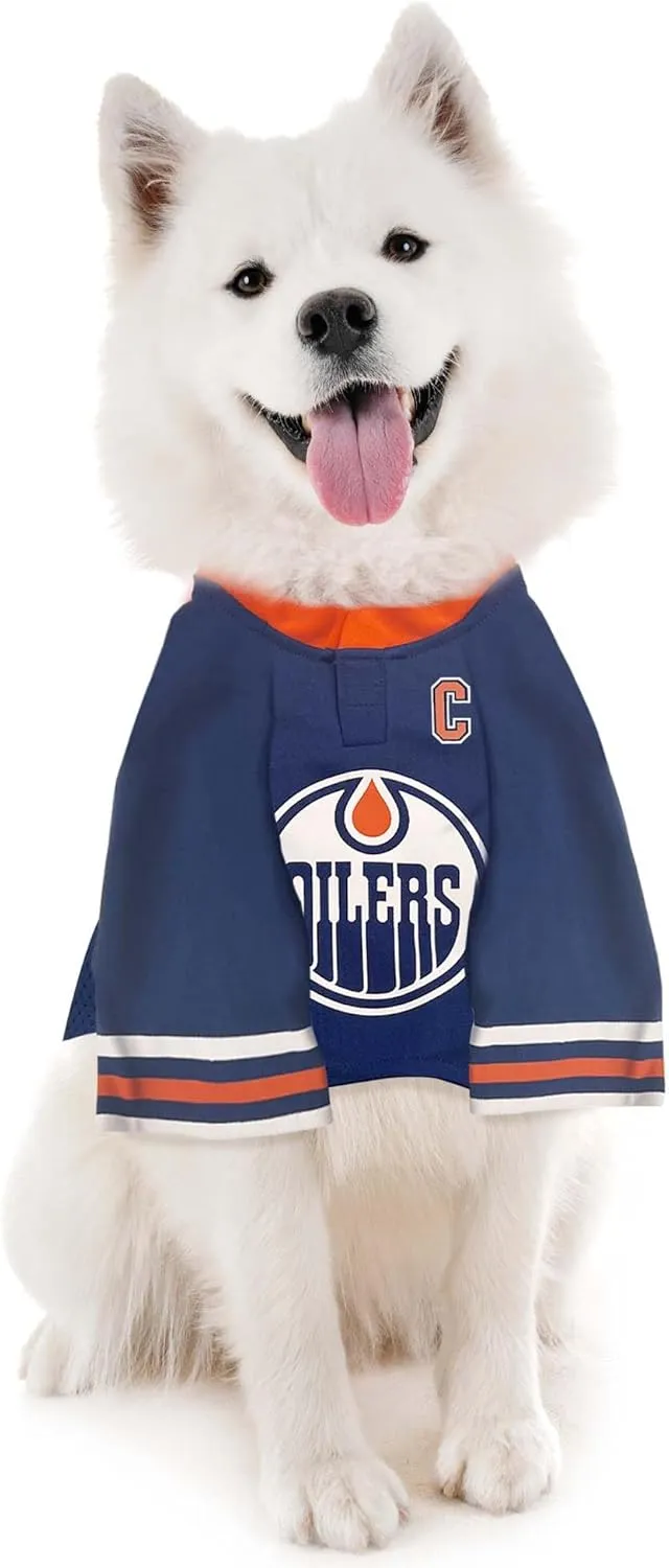 Pets First NHLPA Connor McDavid Mesh Dog Jersey, Edmonton Oilers McJesus-97, Size Small