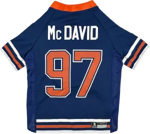 Pets First NHLPA Connor McDavid Mesh Dog Jersey, Edmonton Oilers McJesus-97, Size Small