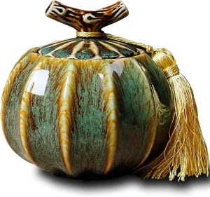 Pets Wooden Urns for Dogs Cats Ashes Keepsake Memorial Box Funeral Set Burial Urns for Cremated Remains Ash Vial Adult Funeral Urn Pet Cat and Dog Urn 1921 Pets Memorials, Large, Blue(Green,Medium)