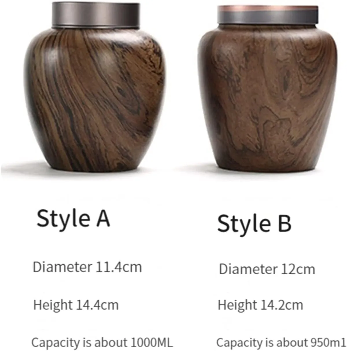 Pets Wooden Urns for Dogs Cats Ashes Keepsake Memorial Box Funeral Set Burial Urns for Cremated Remains Ash Vial Adult Funeral Urn Pet Cat and Dog Urn 42140 Pets Memorials (A)(B)