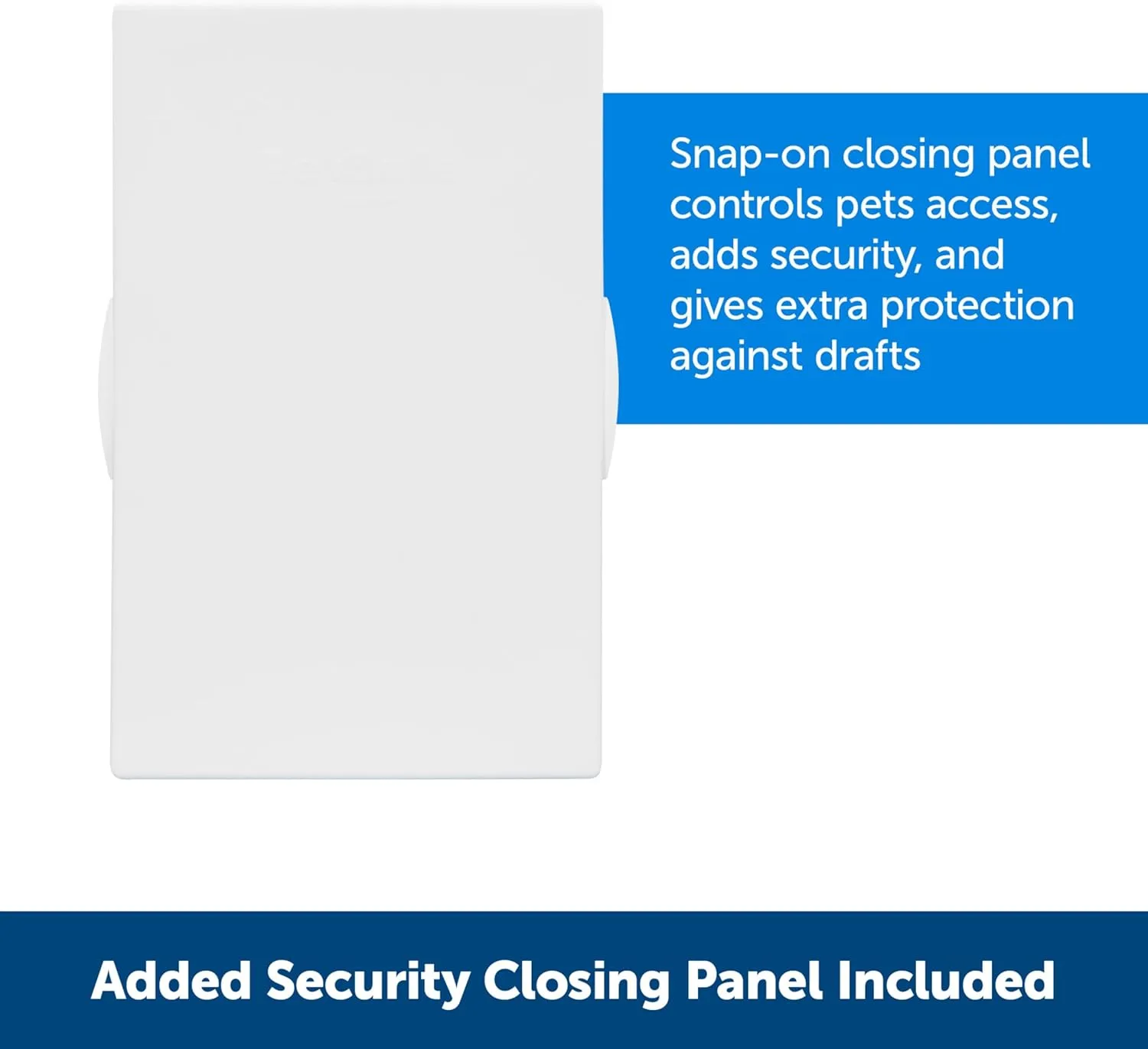 PetSafe Never Rust Plastic Doggie Door for Install in Interior and Exterior Doors or Walls, Paintable, Easy Install, Closing Panel Included, for Pets Up to 40 lb, (Medium)