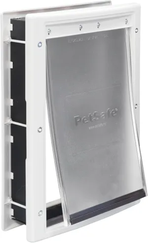 PetSafe Never Rust Plastic Doggie Door for Install in Interior and Exterior Doors or Walls, Paintable, Easy Install, Closing Panel Included, for Pets Up to 40 lb, (Medium)