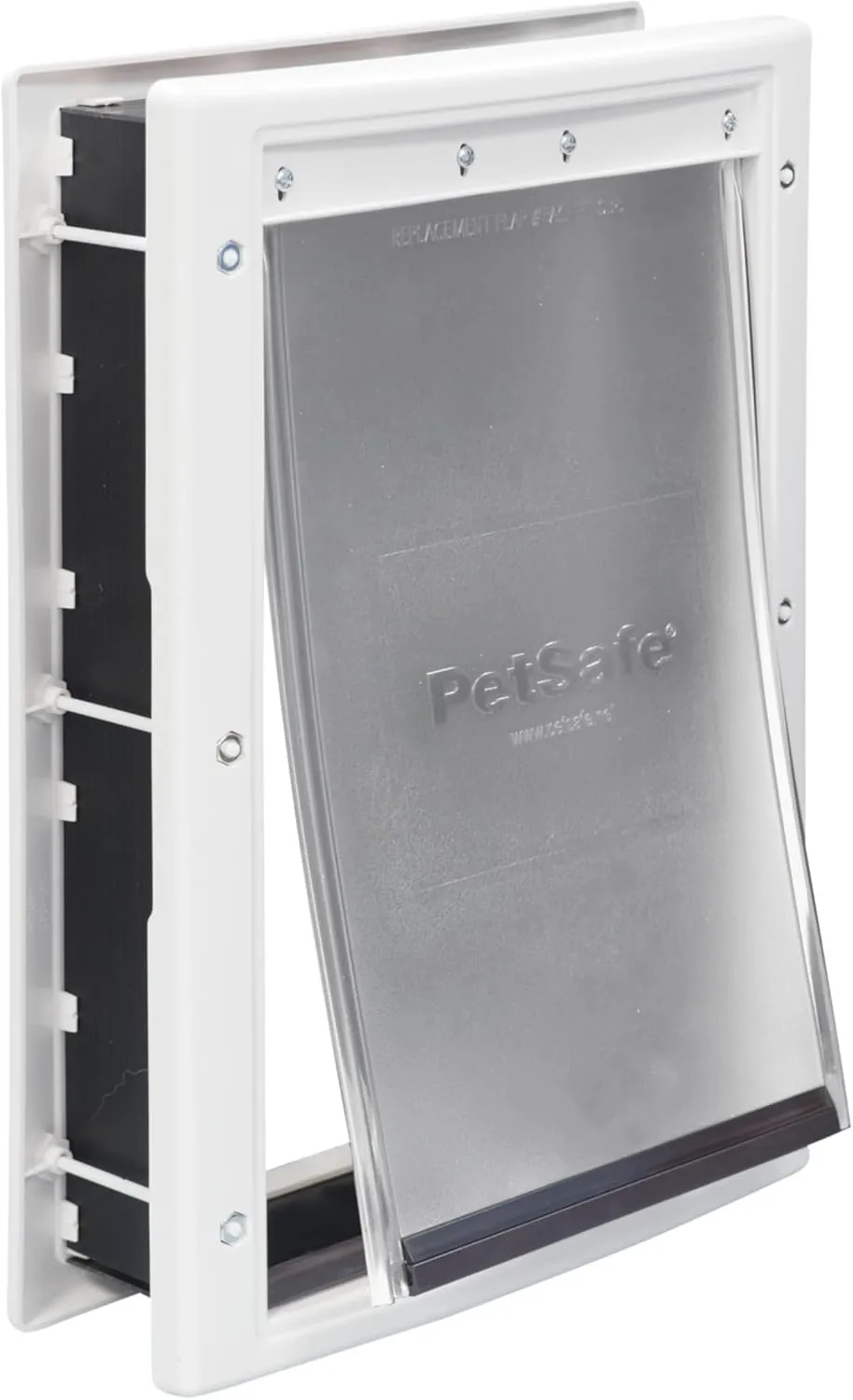PetSafe Never Rust Plastic Doggie Door for Install in Interior and Exterior Doors or Walls, Paintable, Easy Install, Closing Panel Included, for Pets Up to 40 lb, (Medium)