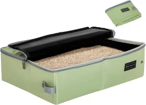 PETSFIT Portable Litter Box for Cats - Leak-Proof, Travel Litter Box for Cats in Car/Hotel/Lawn, Collapsible Litter Boxes