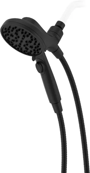 Pfister HydroFuse Handheld Shower Head, Hose Included, Magnetic Docking, 6-Function, 2.5 GPM, Spot Defense Matte Black Finish, 016HFM01SDB