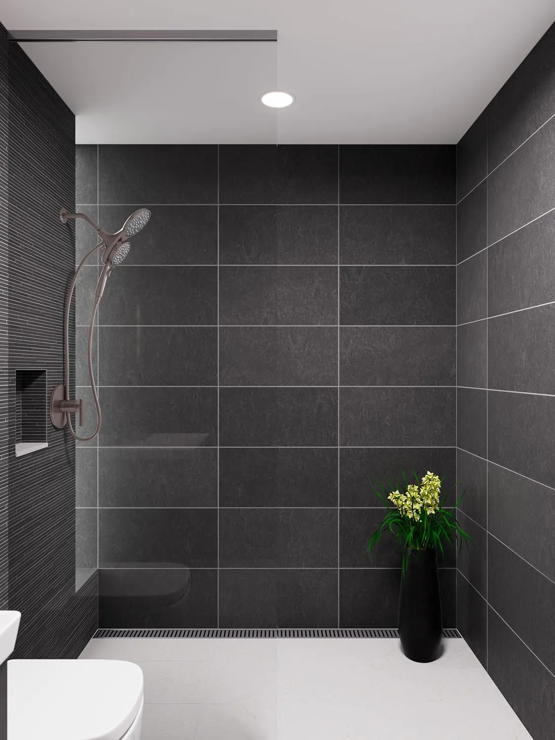 Pfister HydroFuse Shower Head and Handheld Combo, Hose Included, Magnetic Docking, 6-Function, 2.5 GPM, Spot Defense Brushed Nickel Finish, 020HFM01GS