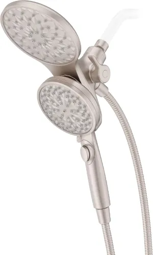 Pfister HydroFuse Shower Head and Handheld Combo, Hose Included, Magnetic Docking, 6-Function, 2.5 GPM, Spot Defense Brushed Nickel Finish, 020HFM01GS