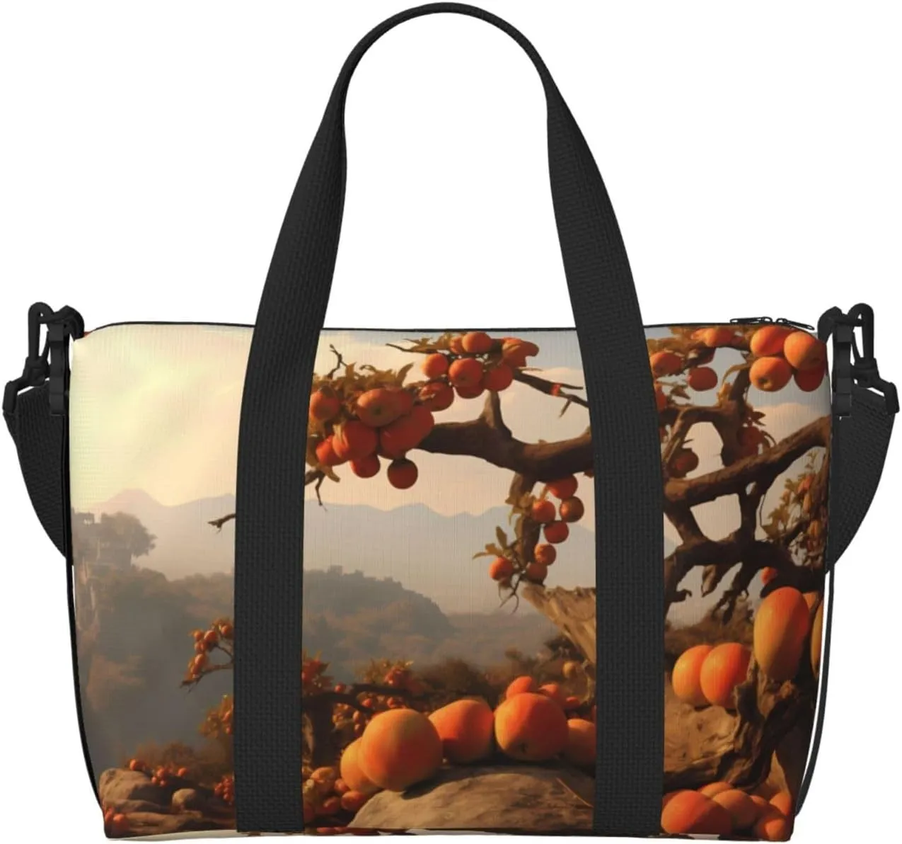 Phayah Fruit Tree On The Peak Travel Duffel Bag Handbag Carry-On Luggage Bag Overnight Foldable Unisex Airline Travel Personal Items Bag