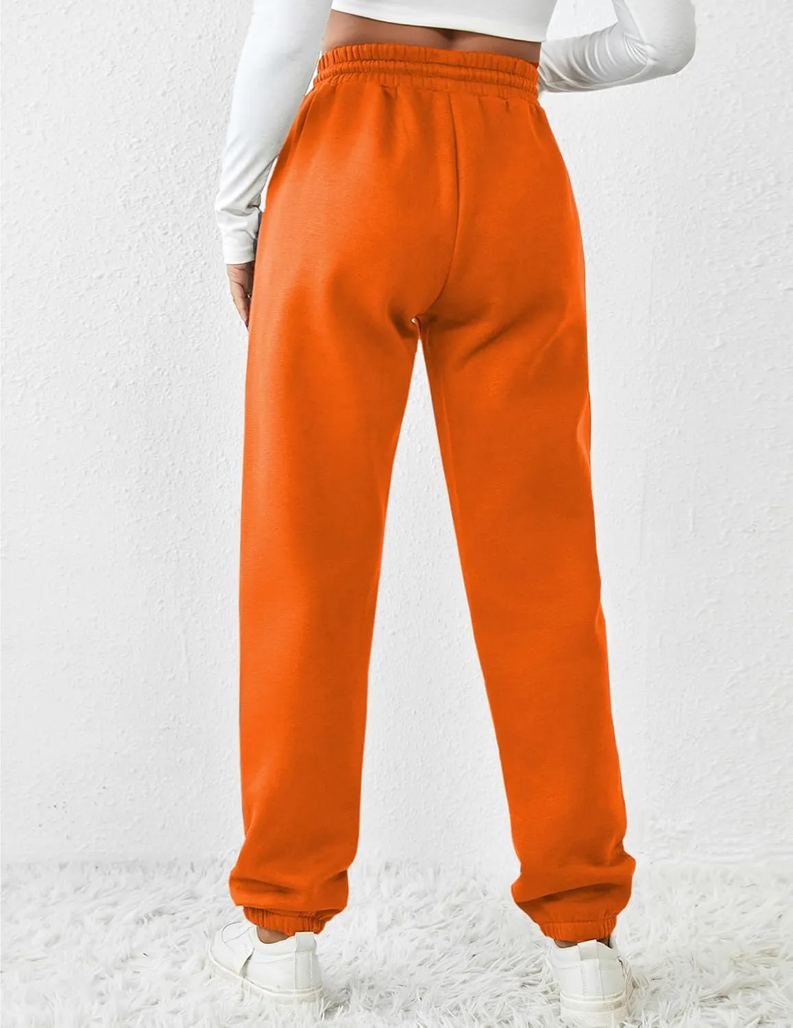 PINSPARK Women's Fleece Lined Sweatpants Winter Joggers Athletic Pants Casual Thick Warm Trousers Pockets
