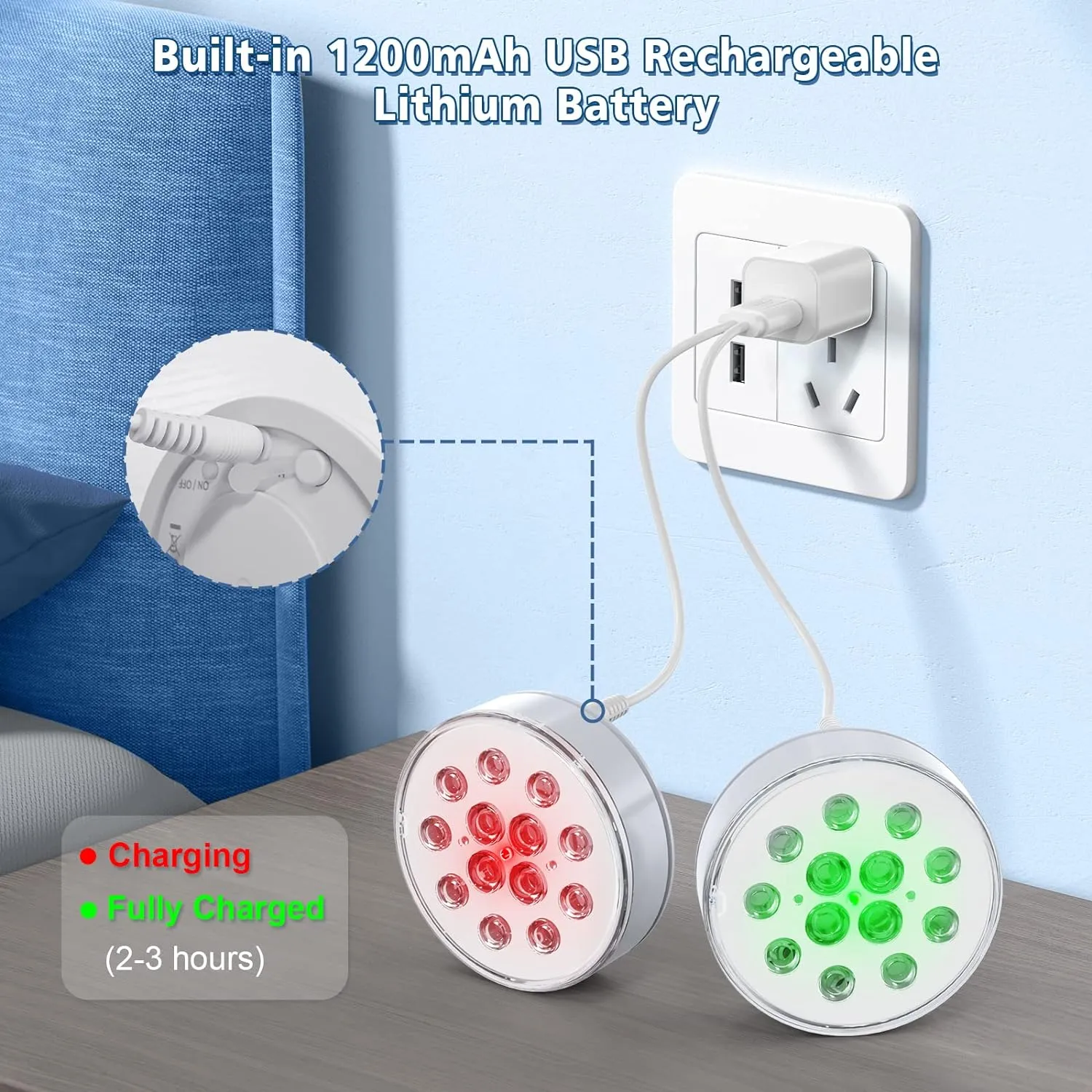 Pool Lights, Upgraded Rechargeable Submersible LED Lights with Remote IP68 Waterproof 16 Colors Hot Tub Underwater Pool Lights for Above Ground Pool, Bath, Party, Vase 4 Pack