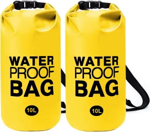 Pool Step Weights 2 Pack 10L No Breaken Pool Ladder Weights for Above Ground Pools,Waterproof Weight Bags Pool Stair Weights for Pool Steps Easy and Quick Fill Sand (Yellow)