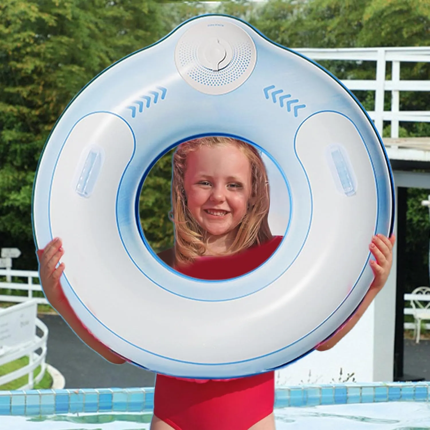 Pool Tube for Kids, Swim Ring Tube Toys, Large Load-Bearing Capacity Buoyancy Floaty Water Supplies for Backyard Outdoor Lake Party Vacation