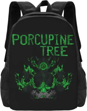 Porcupine Rock Tree Band Backpack Large Capacity Backpacks Minimalist Leisure Travel Daypack 12.5X5.5X16.5 inch