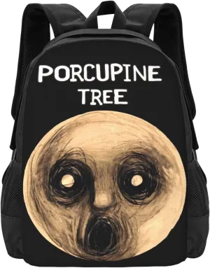 Porcupine Rock Tree Band Backpack Large Capacity Backpacks Minimalist Leisure Travel Daypack 12.5X5.5X16.5 inch