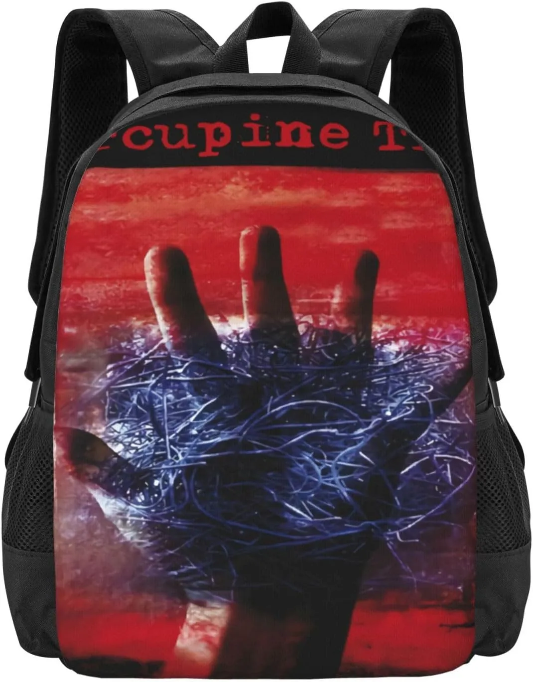 Porcupine Rock Tree Band Backpack Large Capacity Backpacks Minimalist Leisure Travel Daypack 12.5X5.5X16.5 inch
