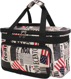 Portable Drawing Case Painting Supply Storage Organizer Art Travel Kit Craft Caddy with Handle Craft Organizer Tote Bag