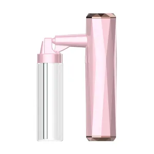 Portable Handheld Nano Facial Steamer Humidifier, Rechargeable Electric Sprayer for Home & Room - Strong Pressure Oxygen Atomizing, Deep Penetration, Skin - Pink