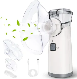 Portable Nebulizer for Adults and Kids Handheld Nebulizer with Automatic-Cleaning Ultrafine Mesh Making, Effective for Home use