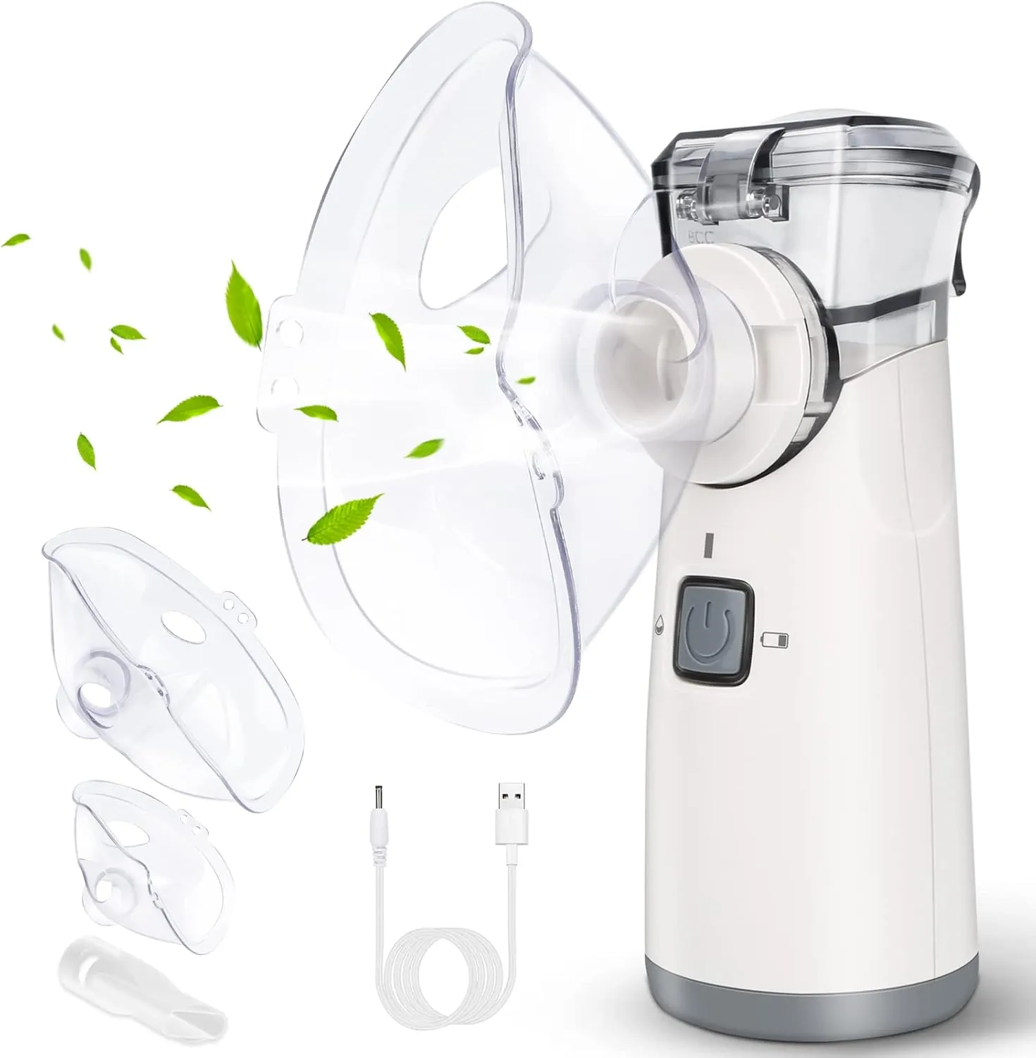 Portable Nebulizer for Adults and Kids Handheld Nebulizer with Automatic-Cleaning Ultrafine Mesh Making, Effective for Home use