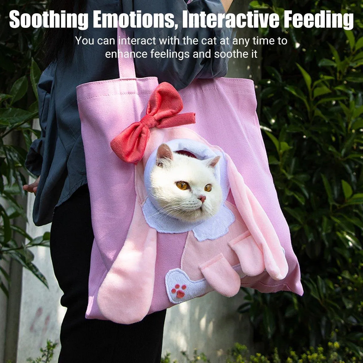 Portable One Shoulder Cat Dog Canvas Bag Breathable Pet Carrier for Travel