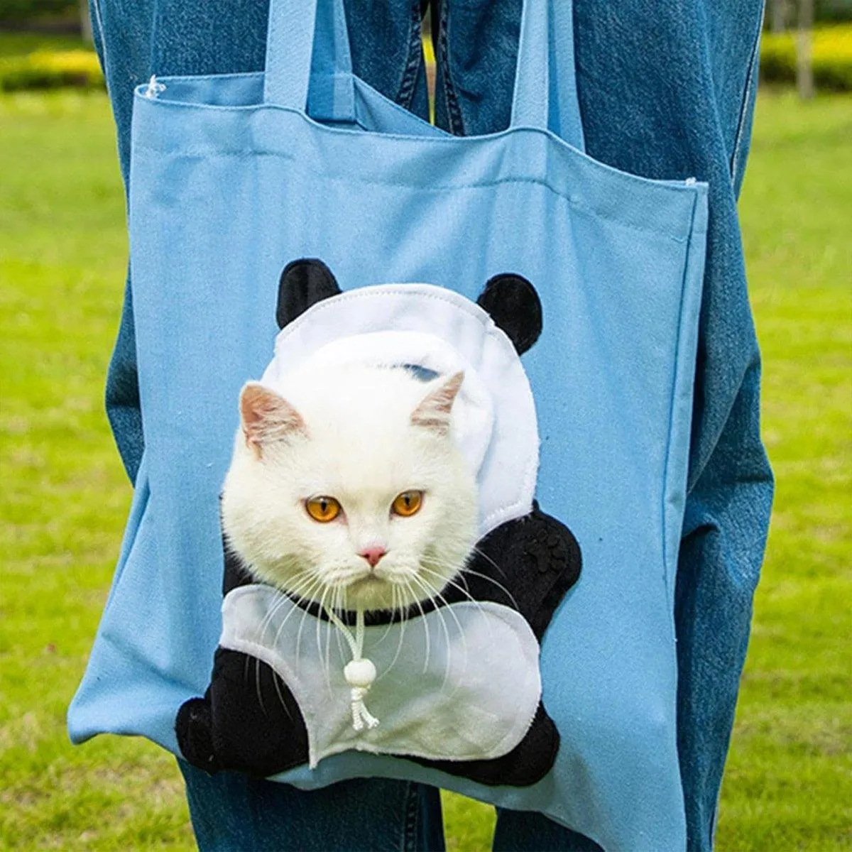 Portable One Shoulder Cat Dog Canvas Bag Breathable Pet Carrier for Travel
