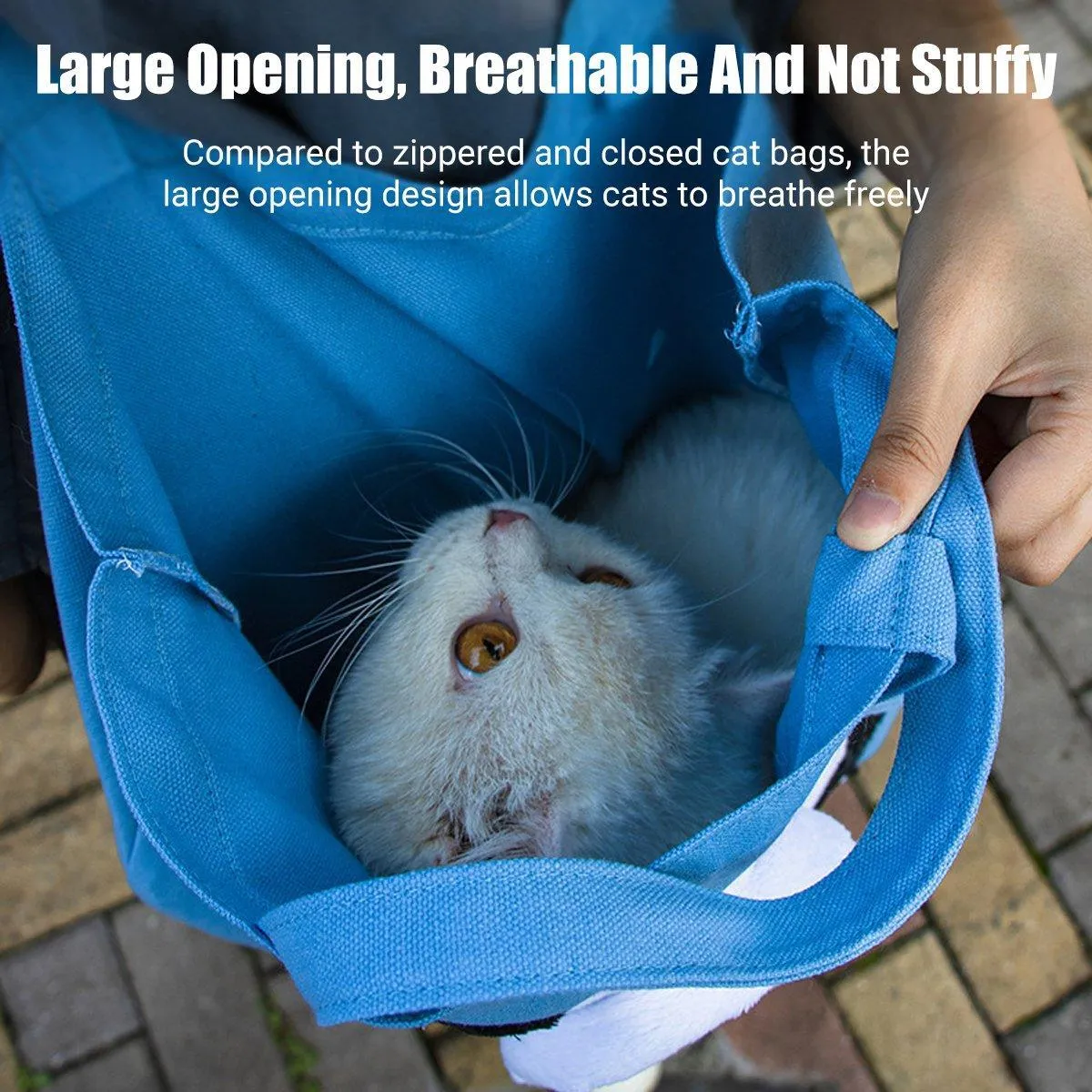 Portable One Shoulder Cat Dog Canvas Bag Breathable Pet Carrier for Travel