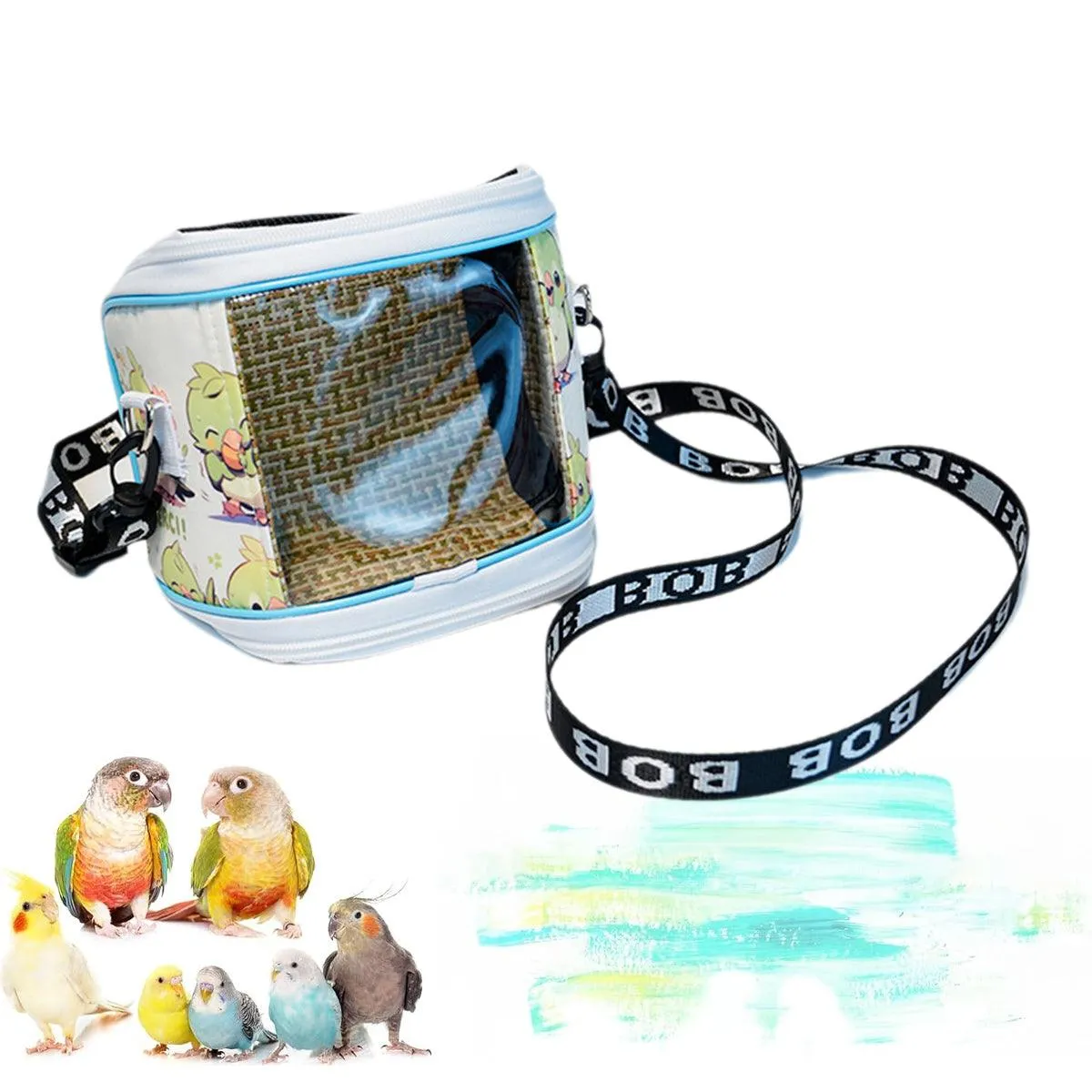 Portable Parrot Outing Bag for Travel Cage Carrying Case Pet Carrier for Bird