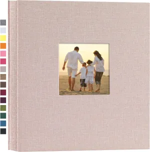 potricher Linen Hardcover Photo Album 4x6 1000 Photos Large Capacity for Family Wedding Anniversary Baby Vacation (Beige, 1000 Pockets)