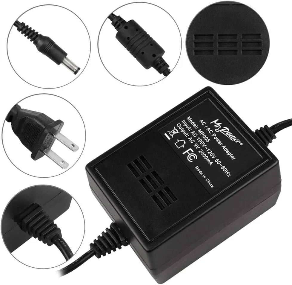 Power Supply AC 9V 2000ma Adapter for Line 6 POD Digitech RP GNX Multi Guitar Effects