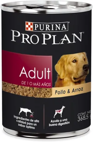 Purina Pro Plan Canned Adult Chicken And Rice Food, 13 Oz (Pack Of 12)