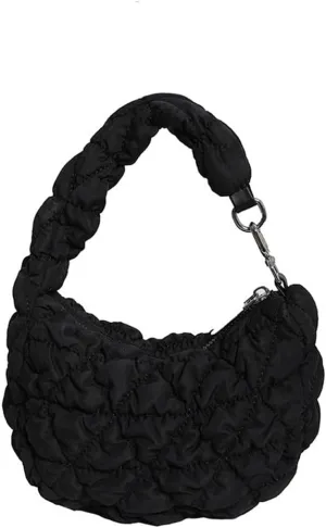 Quilted Tote Bag for Women Mini Puffer Bag Puffer Shoulder Bag Puffy Tote Bag Nylon Bag Lightweight Carryall Bag