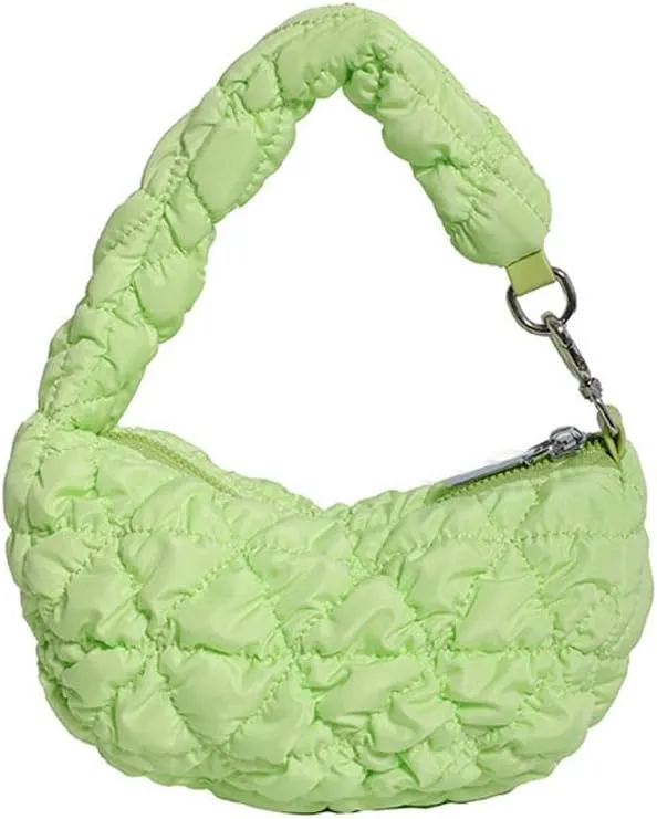 Quilted Tote Bag for Women Mini Puffer Bag Puffer Shoulder Bag Puffy Tote Bag Nylon Bag Lightweight Carryall Bag