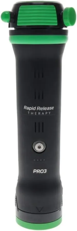 Rapid-Release Therapy™ PRO3, Black – Deep Tissue Vibration Muscle Massager – Handheld, Cordless Massager for Full Body Relief & Muscle Recovery – Large Muscles & Sensitive Areas – Rechargeable Battery