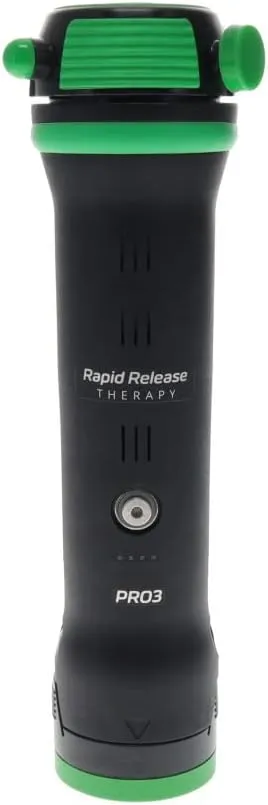 Rapid-Release Therapy™ PRO3, Black – Deep Tissue Vibration Muscle Massager – Handheld, Cordless Massager for Full Body Relief & Muscle Recovery – Large Muscles & Sensitive Areas – Rechargeable Battery