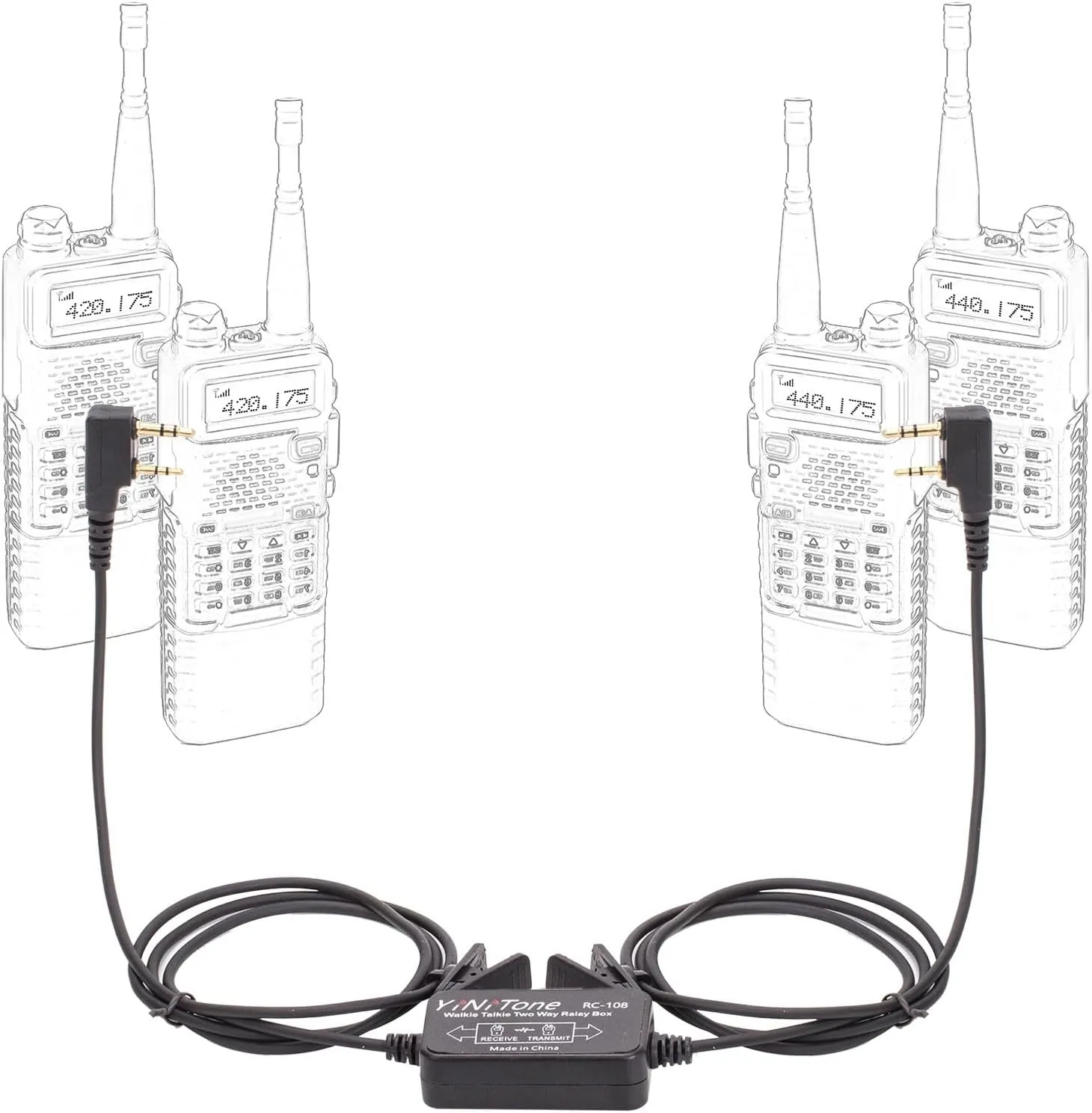 RC-108 Relay Box Repeater Box Two Way for Walkie Talkie Handheld Radio UV-5R GT-3 TYT- BF-888S Wouxun Two Way Walkie Talkie Repeater Box Handheld Radio