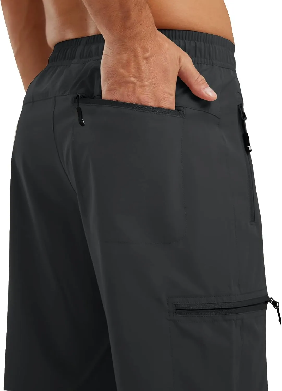 Rdruko Men's Hiking Shorts Quick Dry Lightweight Outdoor Sports Shorts with 5 Pockets for Travel Camping