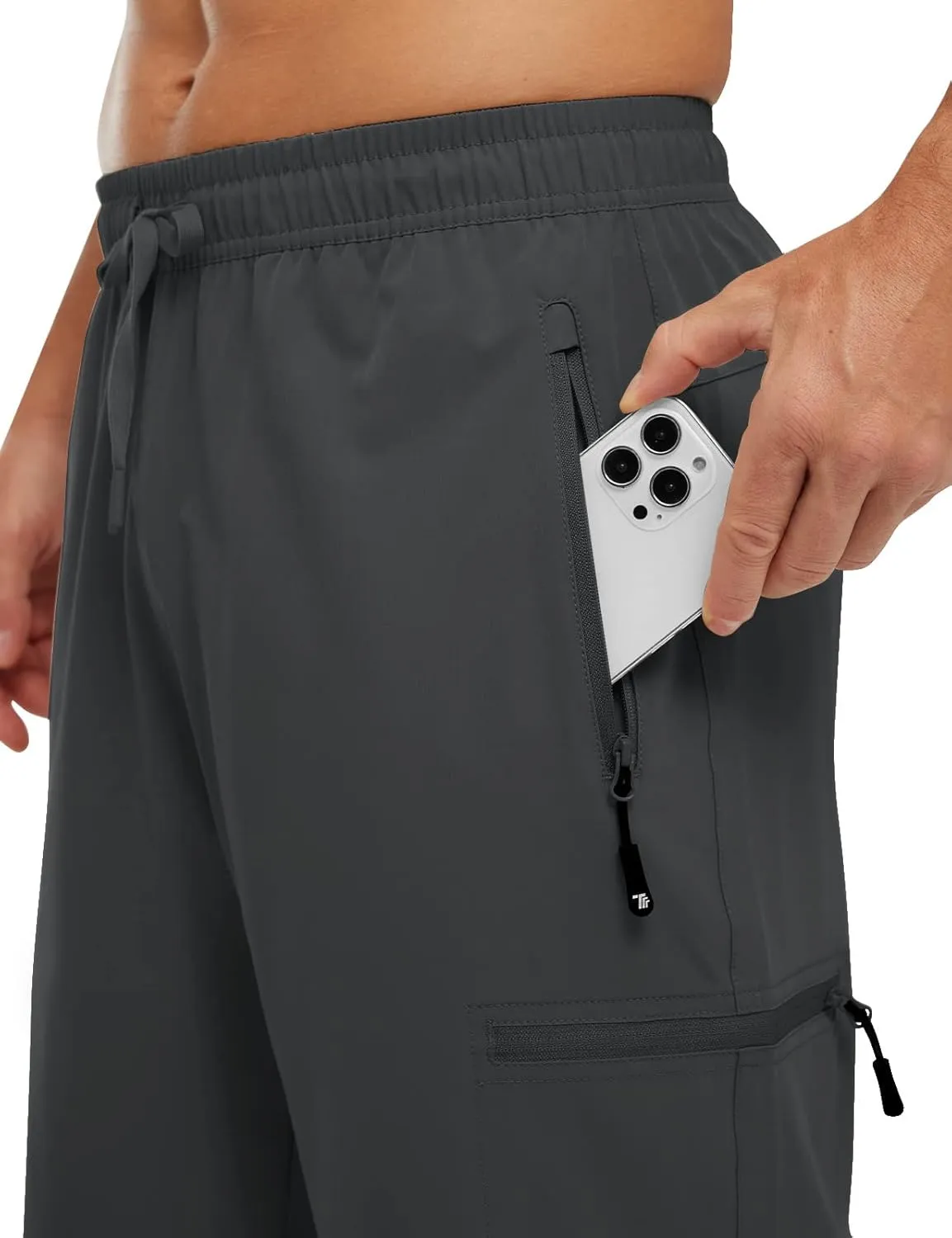 Rdruko Men's Hiking Shorts Quick Dry Lightweight Outdoor Sports Shorts with 5 Pockets for Travel Camping