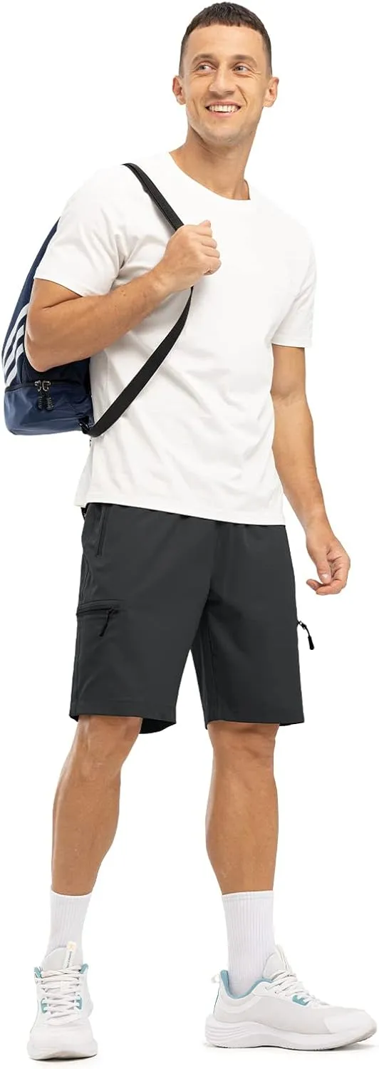 Rdruko Men's Hiking Shorts Quick Dry Lightweight Outdoor Sports Shorts with 5 Pockets for Travel Camping