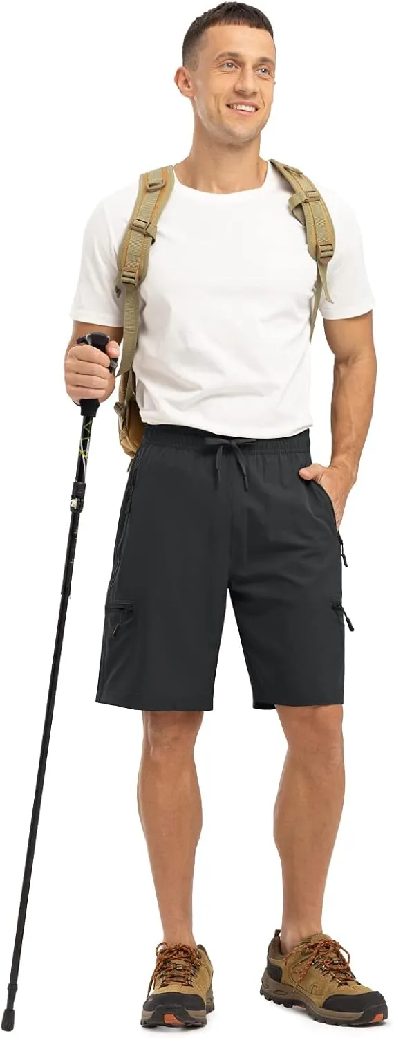 Rdruko Men's Hiking Shorts Quick Dry Lightweight Outdoor Sports Shorts with 5 Pockets for Travel Camping